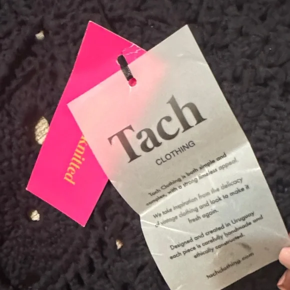 TACH Black Crochet Cutout Mini Dress. PTP17 - Picture 4 of 7